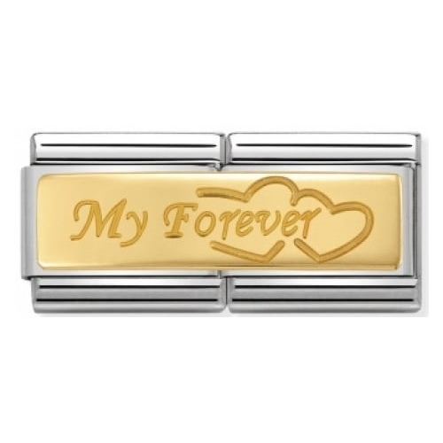 Nomination - Double Link 18K My Forever 030710/09