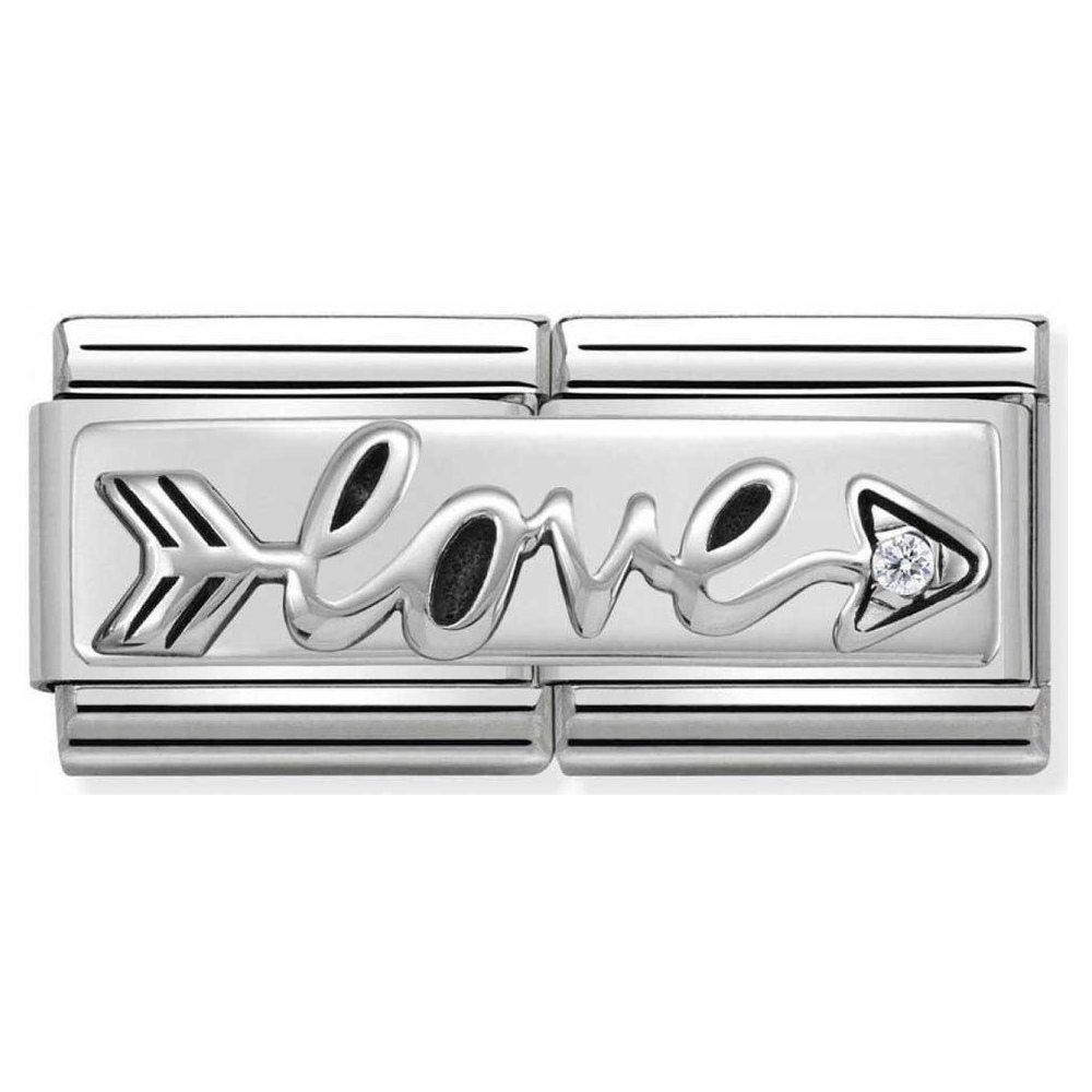 Nomination - Double Link 925 Silver Arrow Love 330730/02