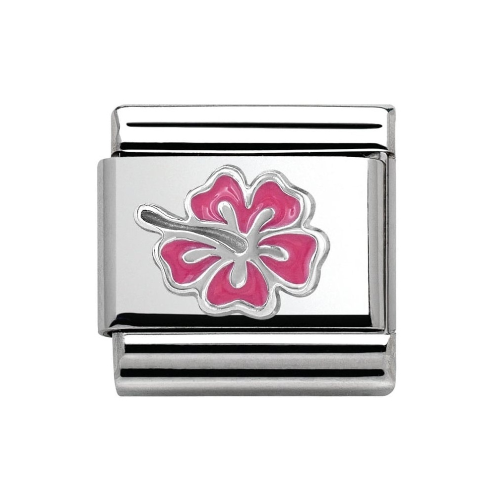 Nomination - Link 925 Silver 'Różowy hibiskus' 330202/24