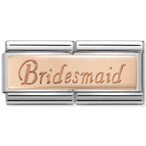 Nomination - Double Link 9K Rose Gold 'Bridesmaid' 430710/08