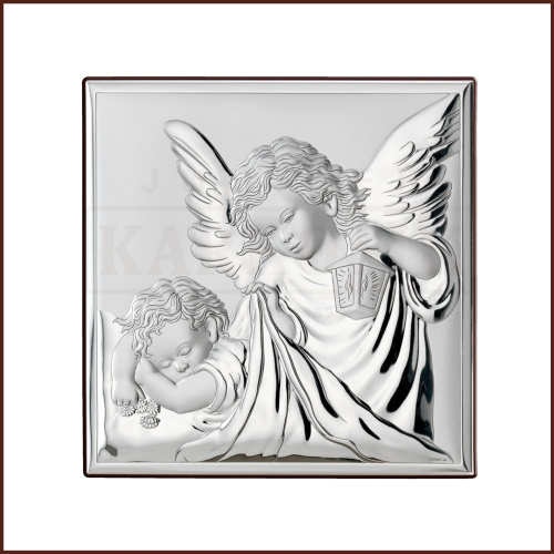 Srebrny Obrazek - Pamiątka Chrztu Świętego
