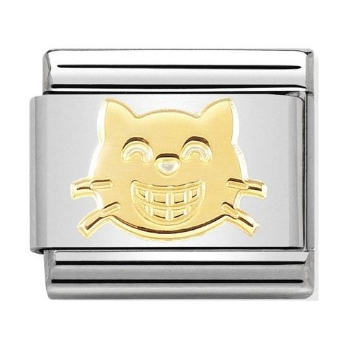 Nomination - Link 18K Smiling Cat, Gold 030162/52