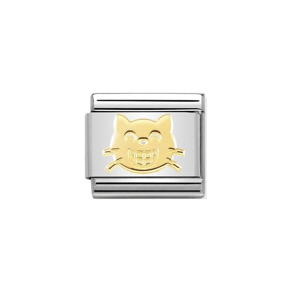 Nomination - Link 18K Smiling Cat, Gold 030162/52