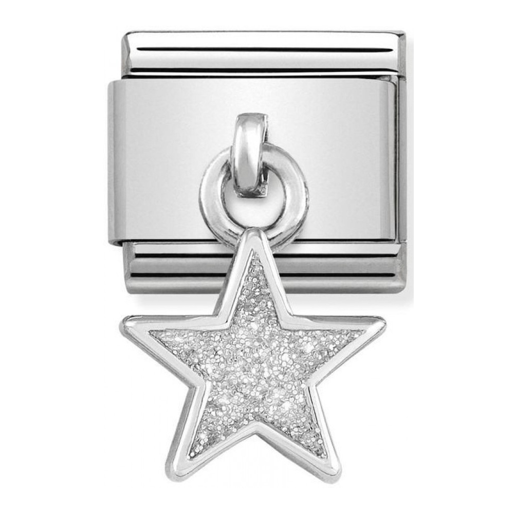 Nomination - Link 925 Silver 'Star with White Glitter' 331805/02
