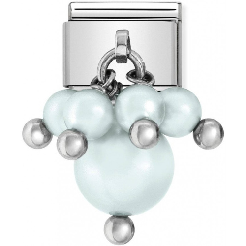 Nomination - Link 925 Silver 'Blue Pastel Swarovski Pearls' 030609/08