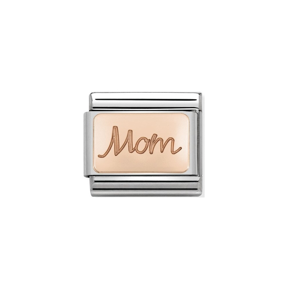 Nomination - Link 9K Rose Gold 'Mom' 430101/33