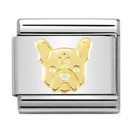 Nomination - Link 18K Gold 'French Bulldog' 030162/54