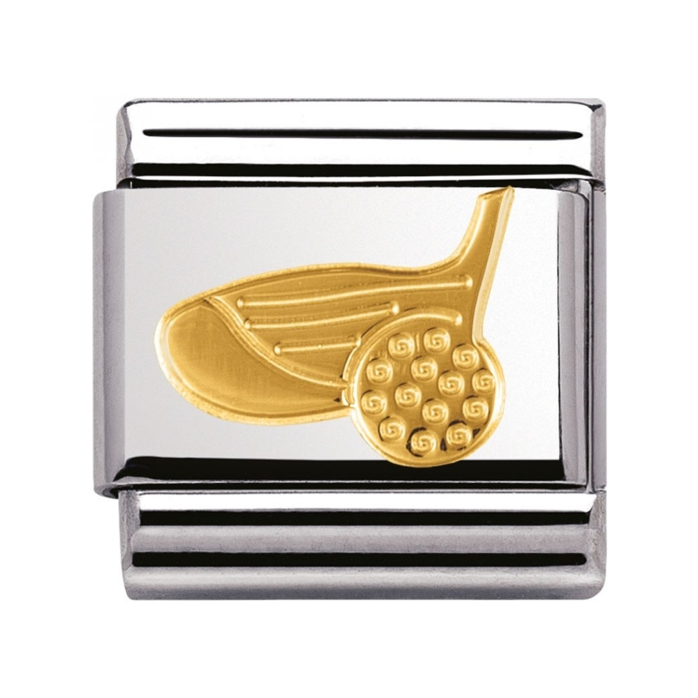 Nomination - Link 18K Gold 'Golf Ball and Club' 030106/24