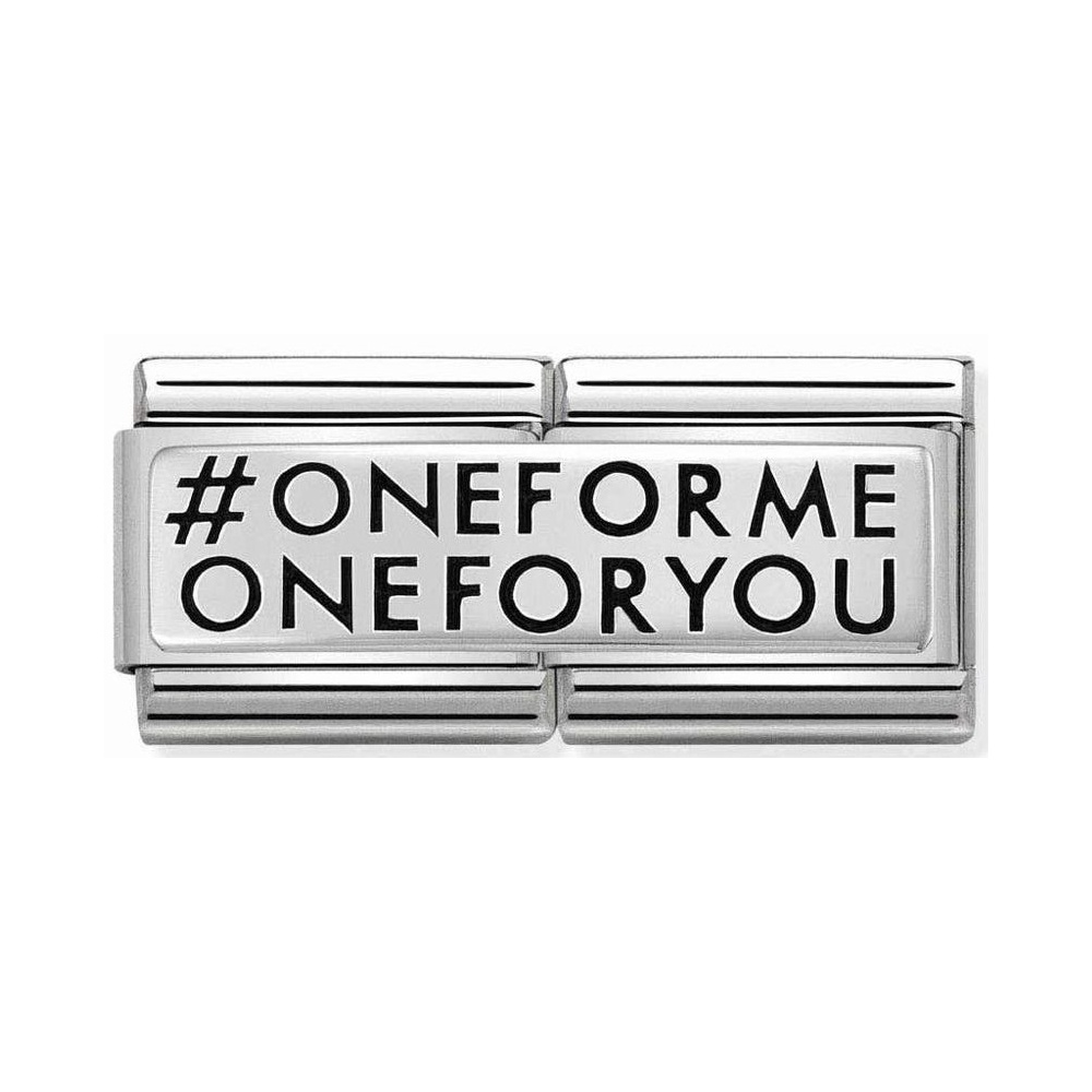 Nomination - Double Link 925 Silver 'One for Me One for You' 330710/25