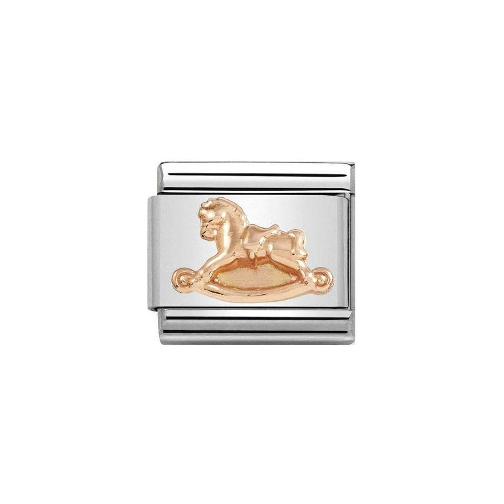 Nomination - Link 9K Rose Gold 'Rocking Horse' 430106/15