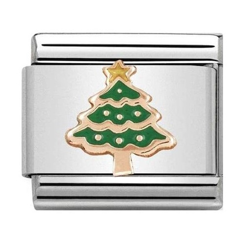 Nomination - Link 9K Rose Gold 'Christmas Tree' 430203/05