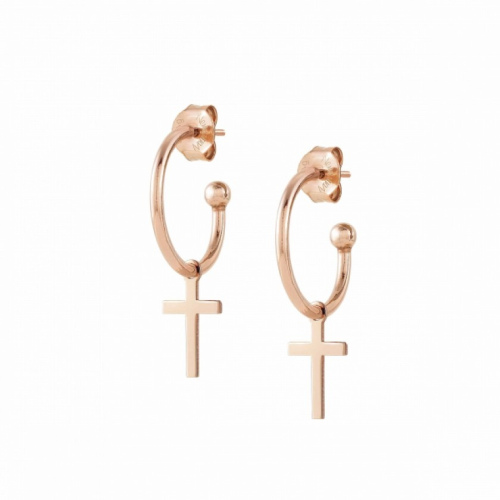Kolczyki Nomination Rose Gold - Melodie Earrings With Cross 147703/004