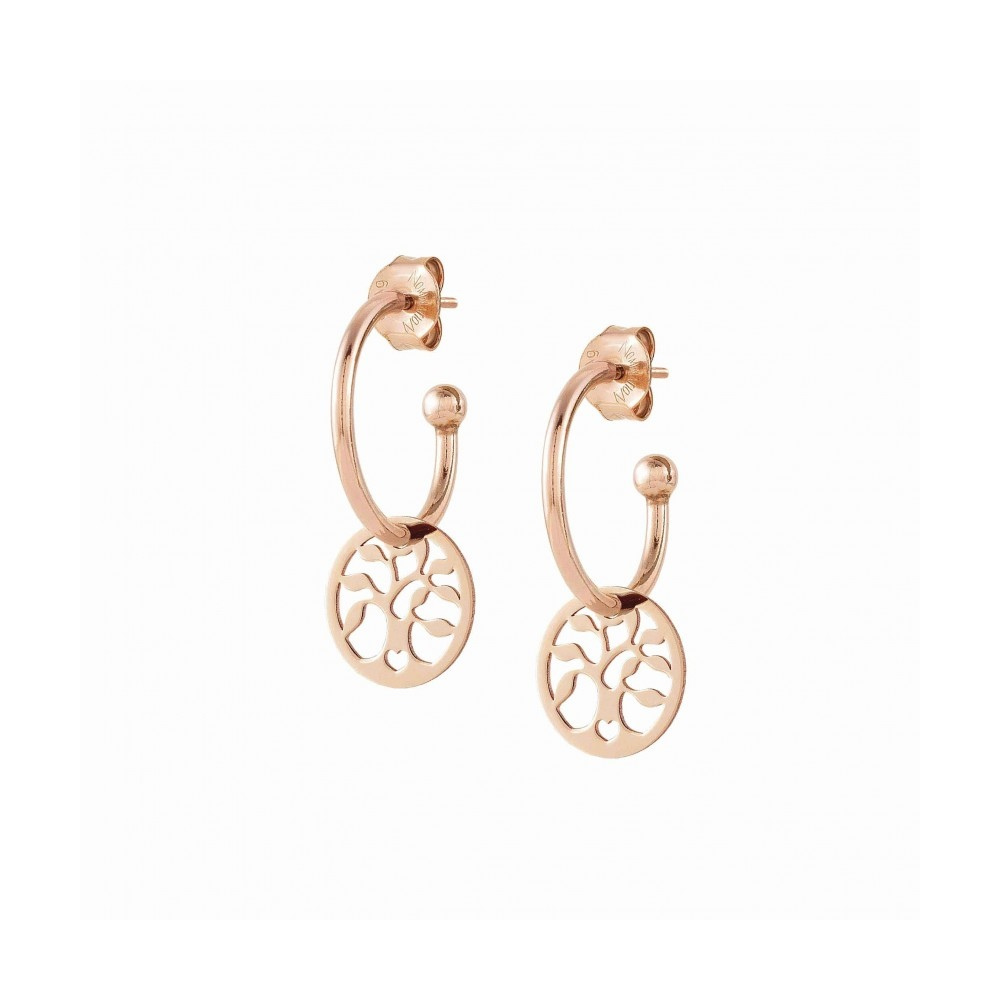 Kolczyki Nomination Rose Gold - Melodie Earrings with Tree of Life 147703/017