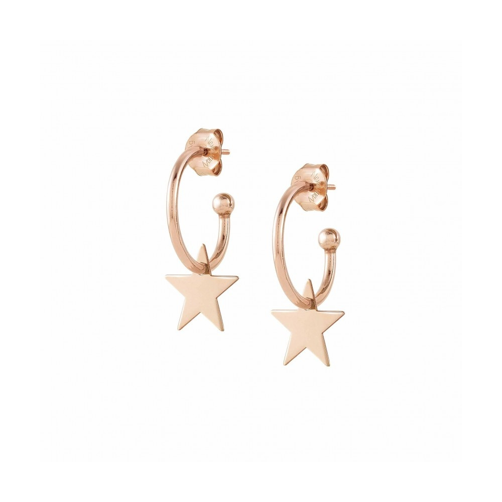 Kolczyki Nomination Rose Gold - Melodie Hoop Earrings With Stars 147703/023