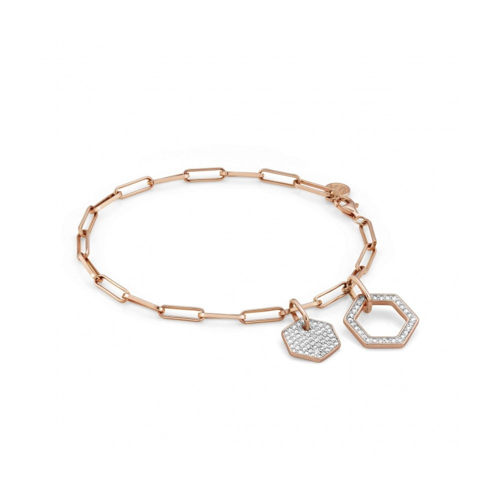 Bransoletka Nomination Rose Gold - Emozioni Bracelet With Pendants And Zirconia 147811/001
