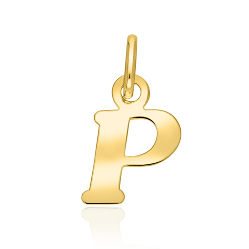 Złota zawieszka - Literka "P" pr.333
