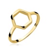 Złoty pierścionek - Sześciobok pr.585