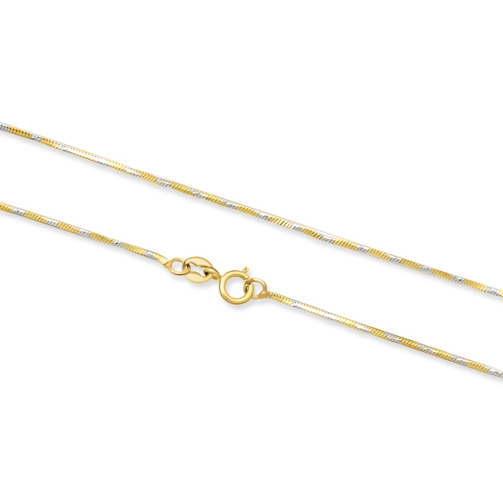 Złoty łańcuszek - Ozdobna Żmijka 45cm pr.585