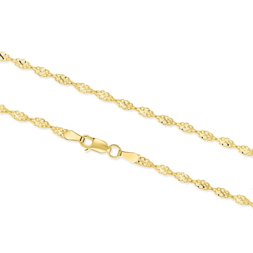 Złoty łańcuszek - Singapur 45cm pr.585